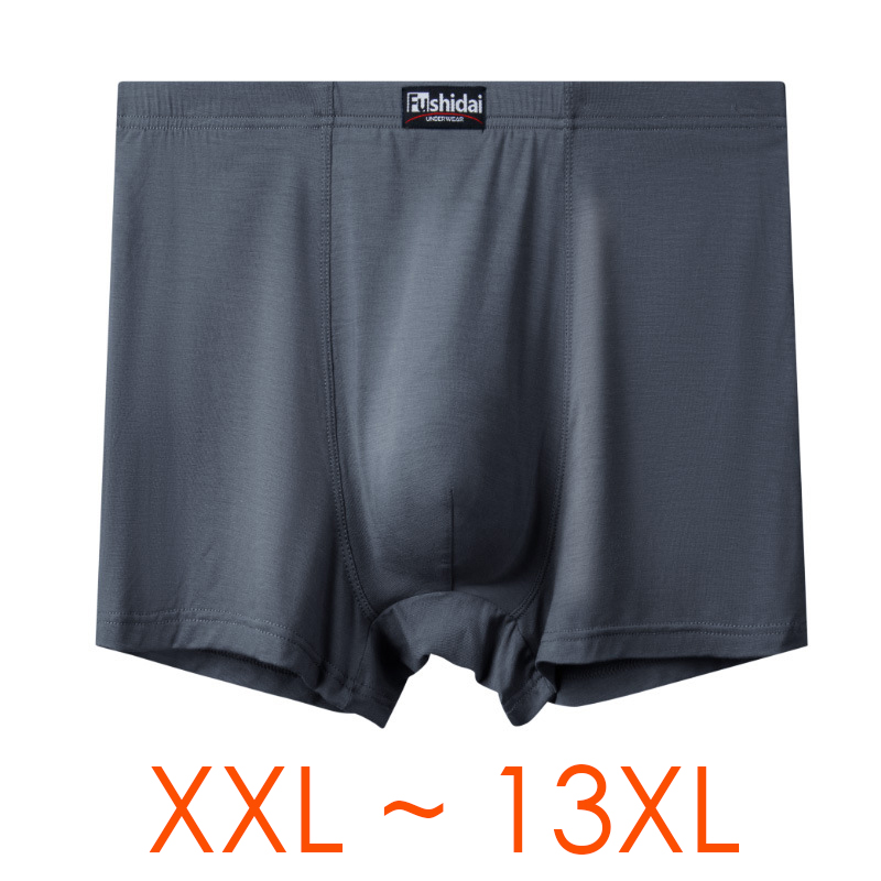 3pcs/lot 13XL Oversize Men Box - Boxer Shorts Modal ulasan dan harga