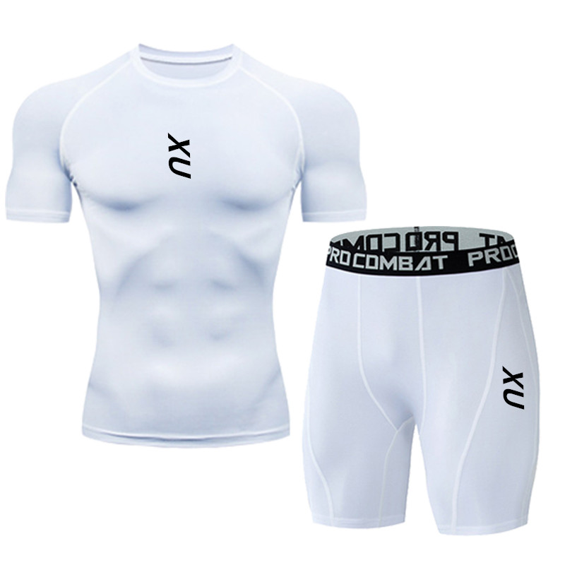 New men's running tight T-shir - T Shirt Tight Fit ulasan dan harga