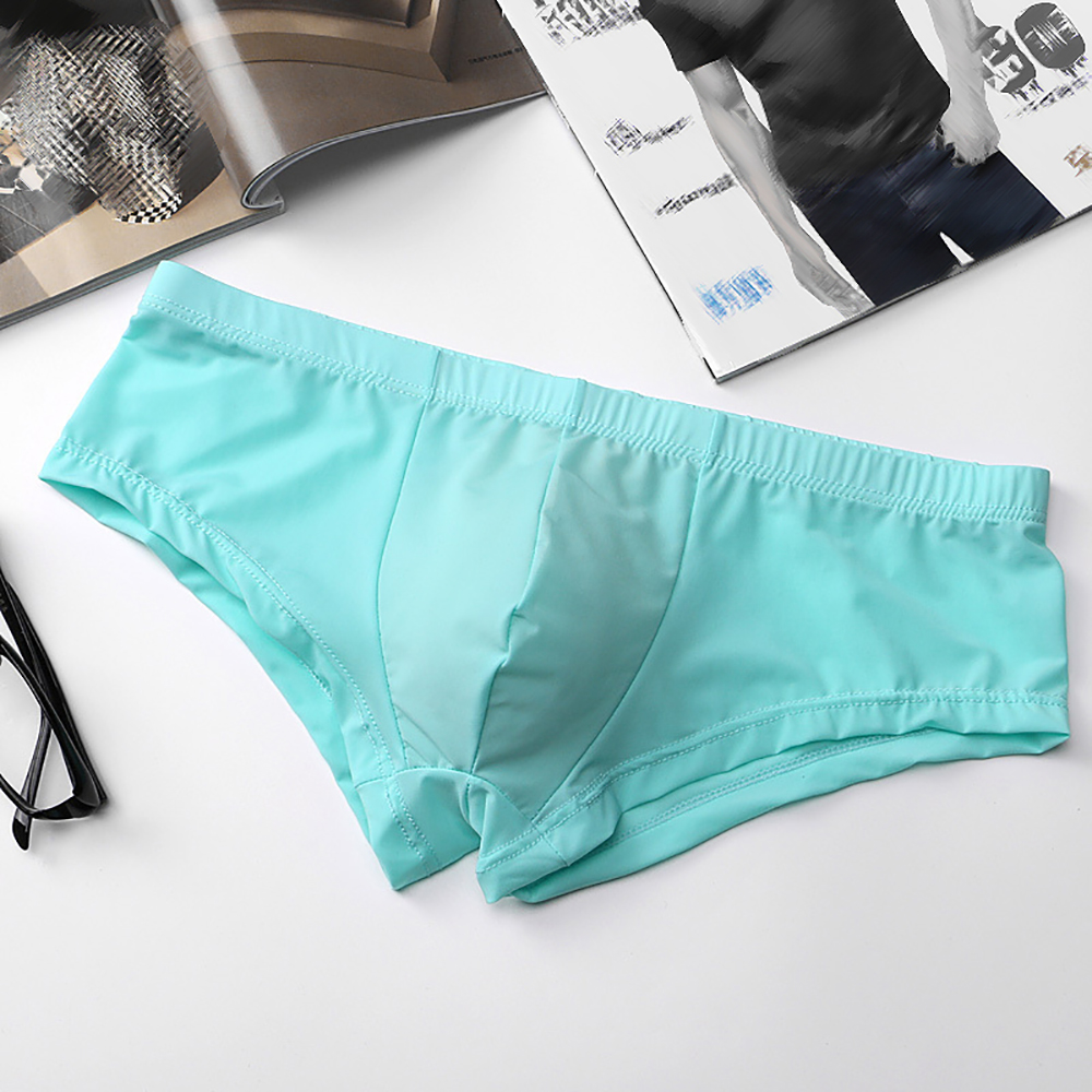 Ice Silk Underwear Boxer Brief - Trunk Breathable Men ulasan dan harga