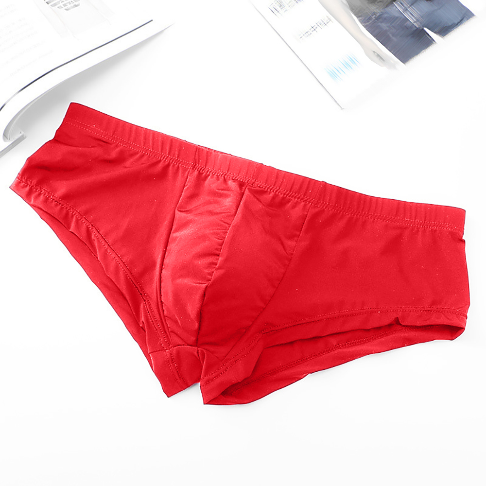 Ice Silk Underwear Boxer Brief - Trunk Breathable Men ulasan dan harga
