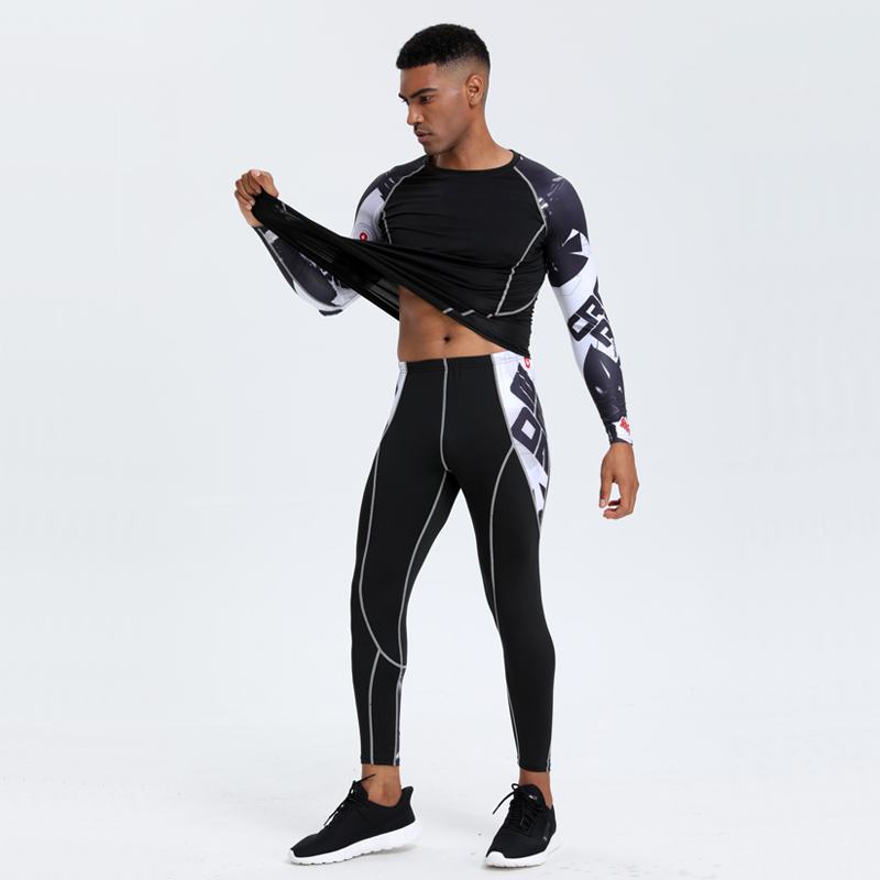 Men's PRO Sports Fitness Suit: - Compression Long Pant ulasan dan harga