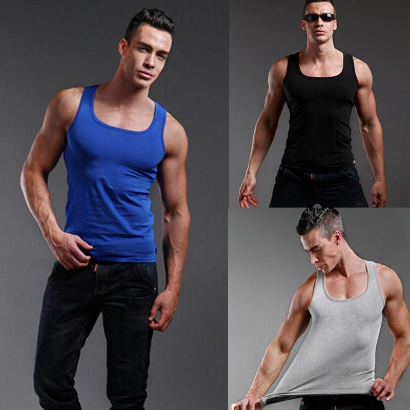 Men Sports Vest Sleeveless Squ - Sleeveless Undershirt ulasan dan harga