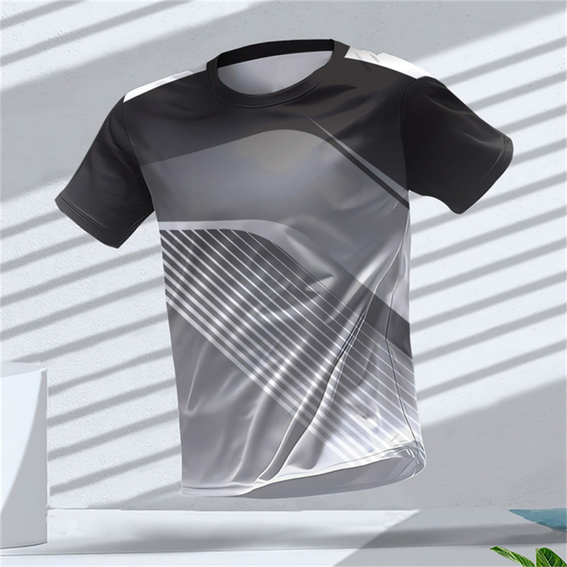 Men Sports Short Sleeve T-Shir - T Shirt Tight Fit ulasan dan harga