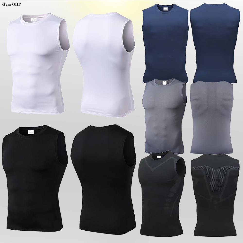 Men's Compression Tank Tops Gy - Sleeveless Undershirt ulasan dan harga