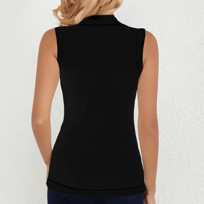 Womens Sleeveless Mock Neck Ri - Tank Top Ribbed ulasan dan harga
